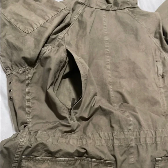 Barbour engineered garments Tan Military Field Jacket with Epaulettes - Picture 12 of 13